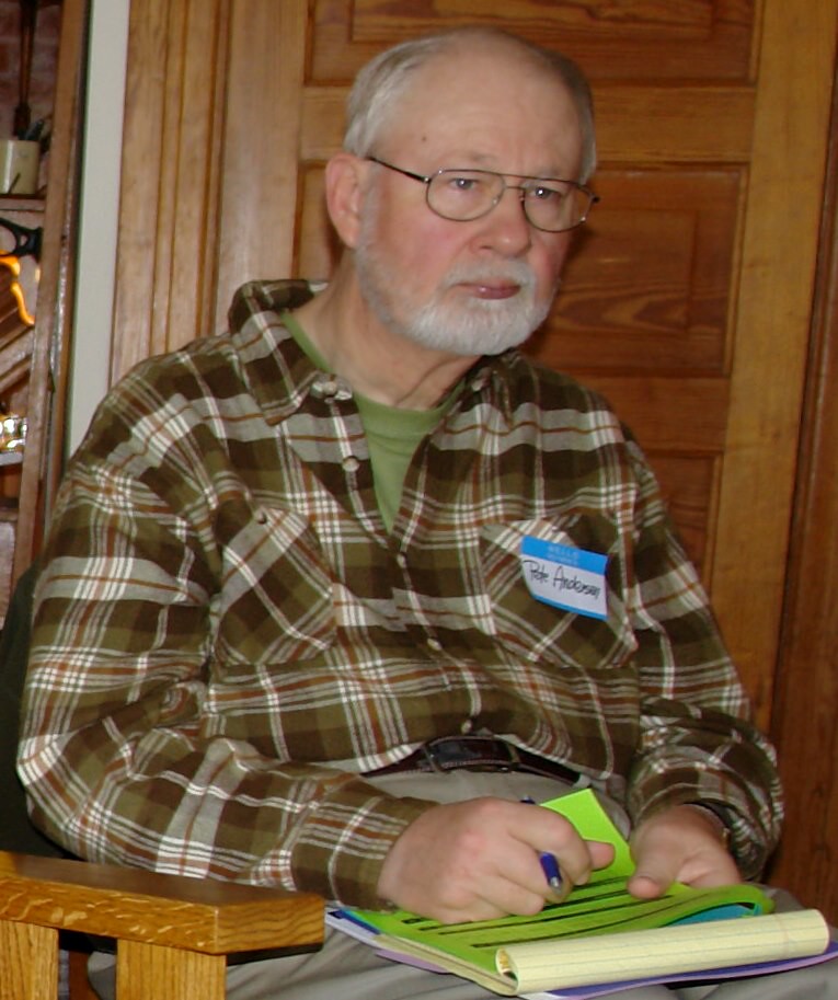 Rev. Pete Andersen (ELCA retired) at EarthKeepers II Big Bay Lighthouse Meeting 4-5-13 pho — related to family office audit cost